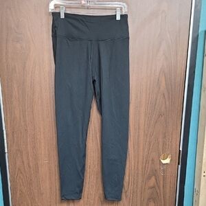 GAP Size L Black High Waisted Ankle Length Leggings